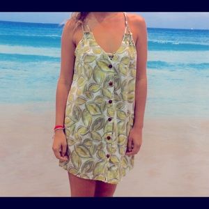 Button Down 100% Cotton Dress/Cover-Up